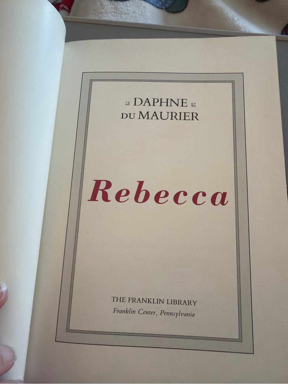Rebecca Franklin Library Collector Edition Daphne du Maurier Hardcover - Picture 7 of 9